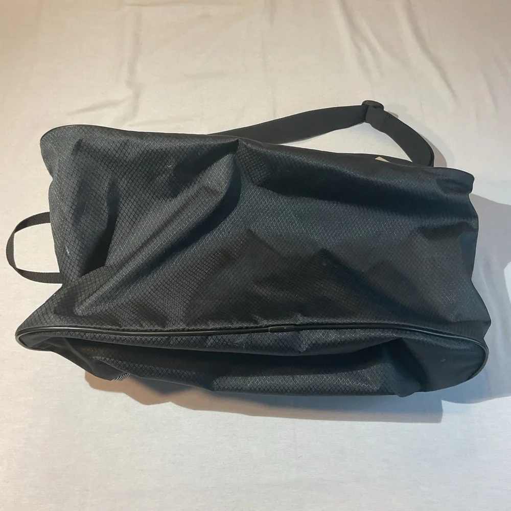 Adidas Squad III Black & White Striped w/Black Accents Duffle Bag Shoulder Strap